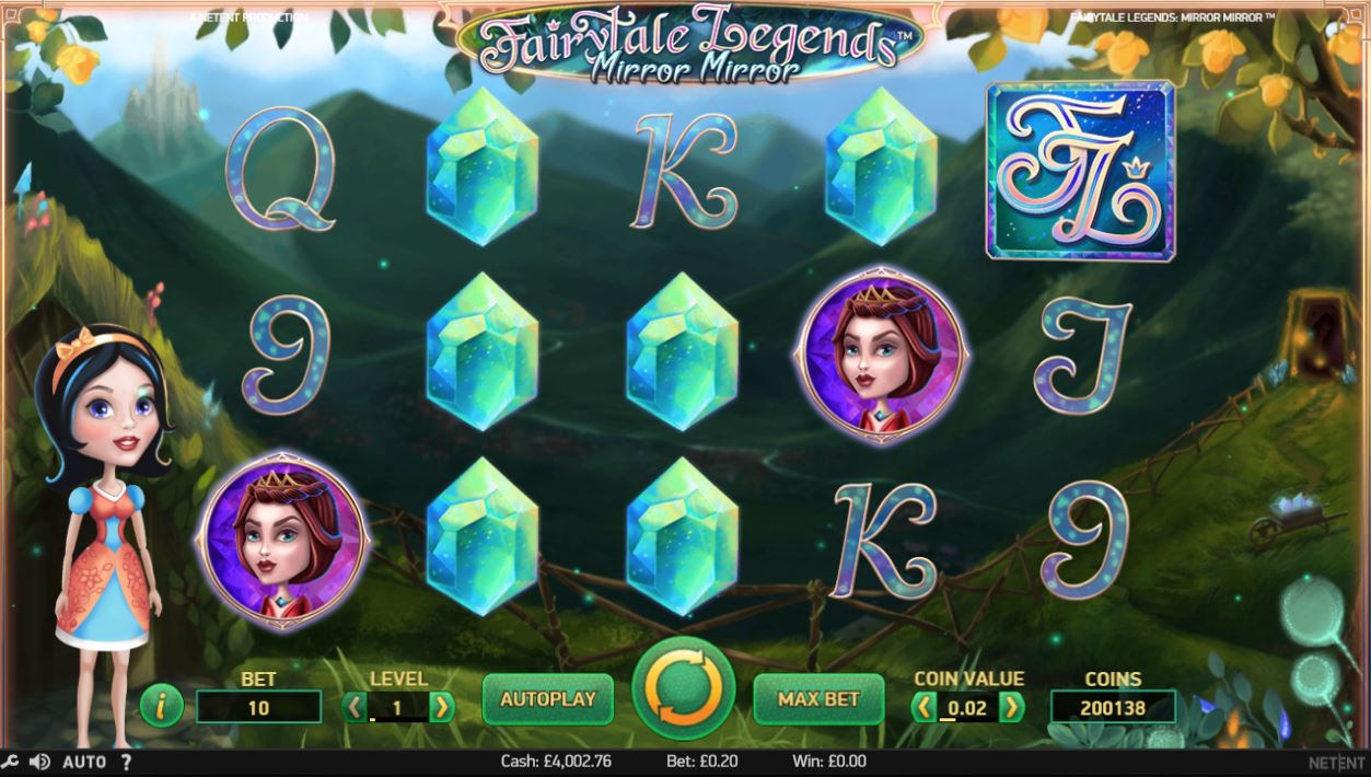 -  Fairy Tale Legends: Mirror Mirror   NetEnt    